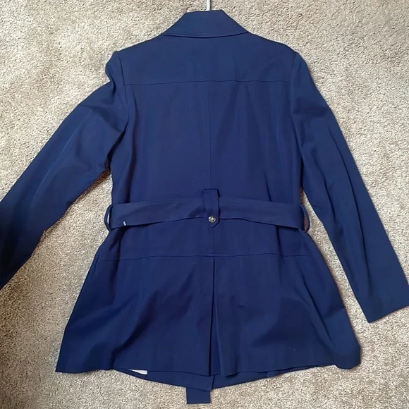 41 Hawthorne Crue Belted Trench jacket. Navy, size M - Picture 3 of 3